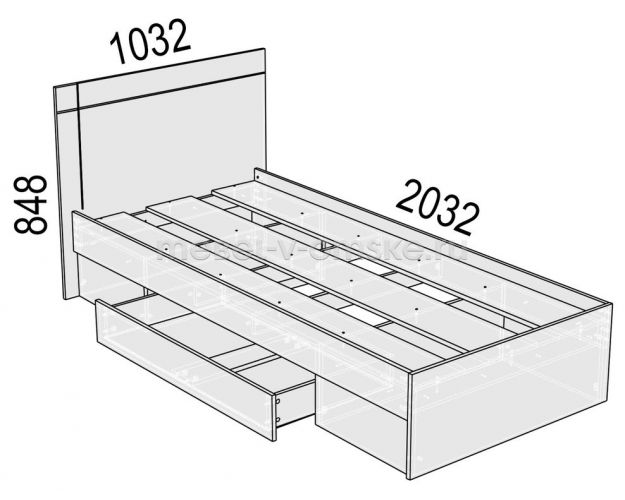 Кровать Диско Кр21