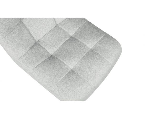 Стул «Райс» К1С Белый/Микровелюр Duna Silver