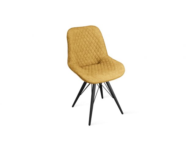 Стул «Оливер» К3 Черный/Микровелюр Duna Curcuma