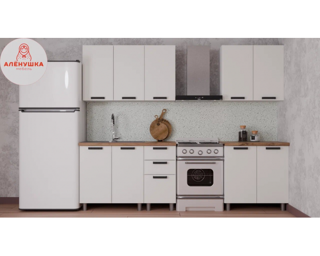Кухонный гарнитур Лилия 2.0 молочный